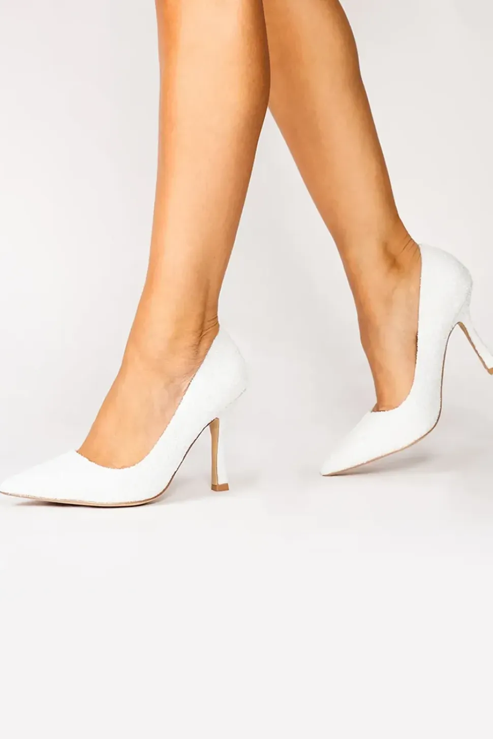 Glitter 'Cassia' High Heel Court Shoes