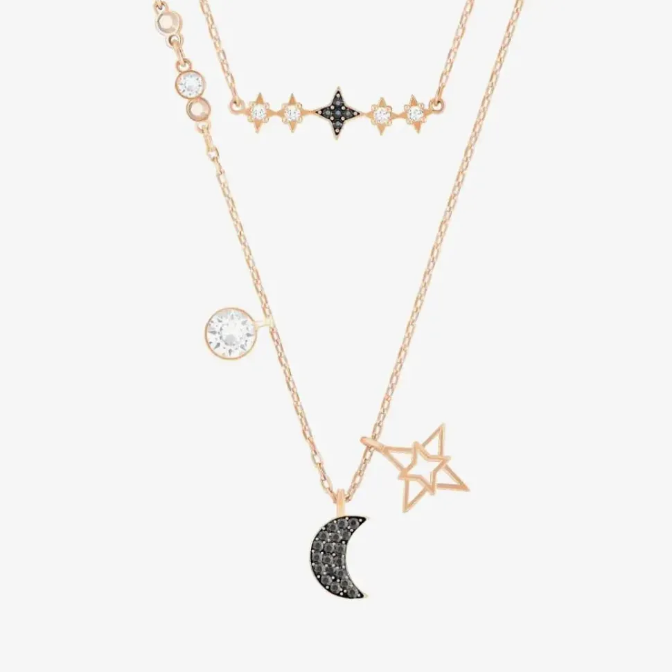 Glowing Multicoloured Moon Necklace Set 5273290