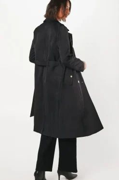 Gold Button Trench Coat