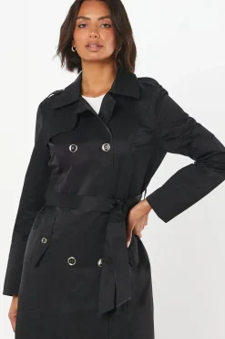 Gold Button Trench Coat