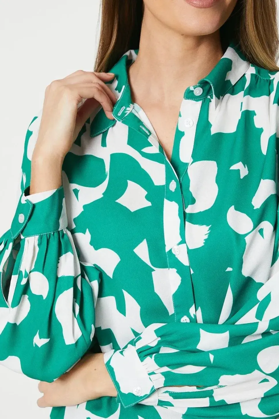 Green Abstract Shirt