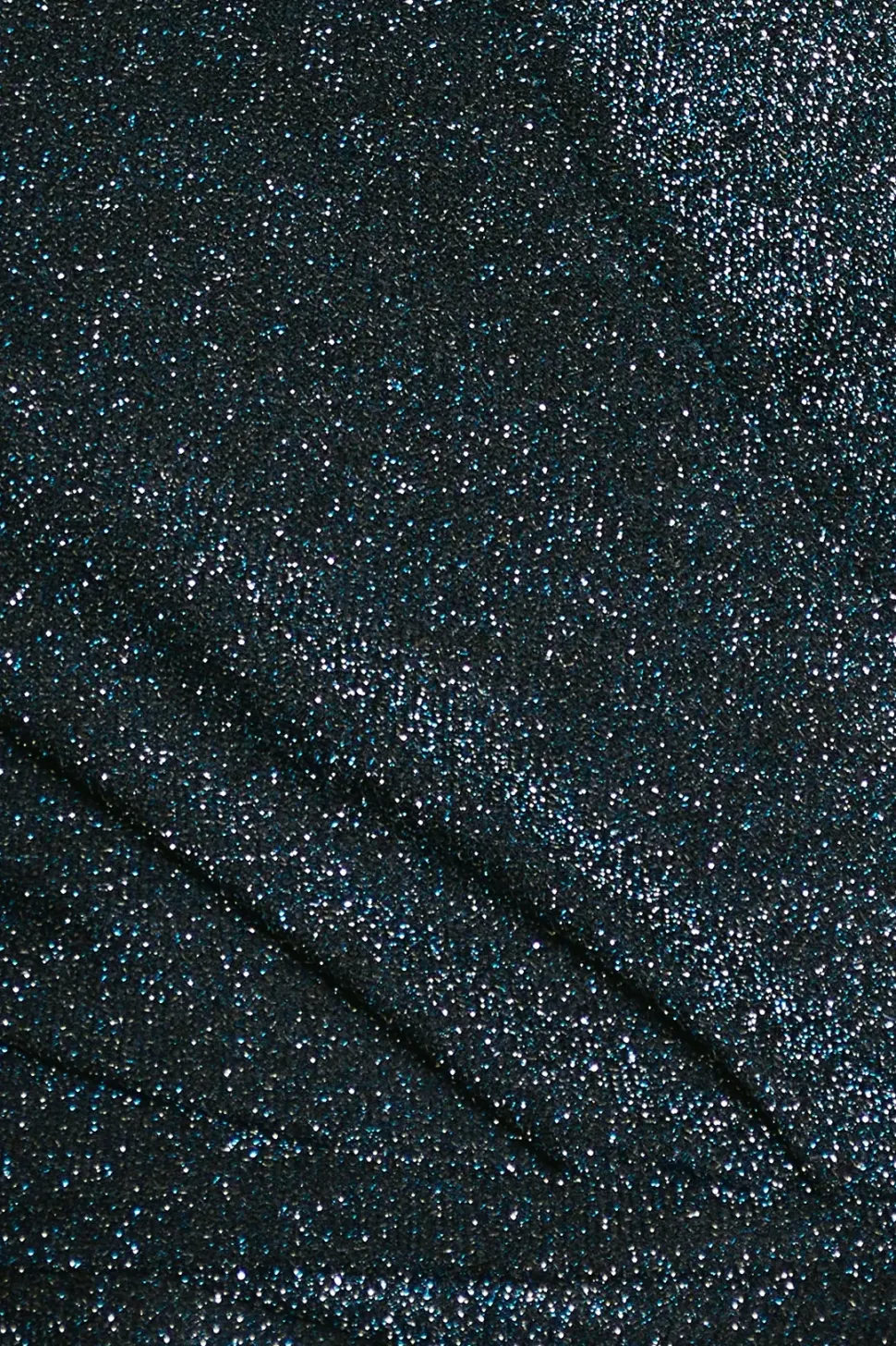 Green Glitter Detail Jersey Wrap Dress