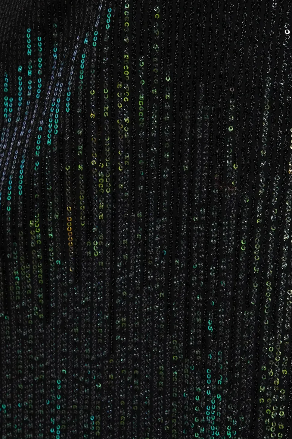Green Ombre Sequin Midi Skirt