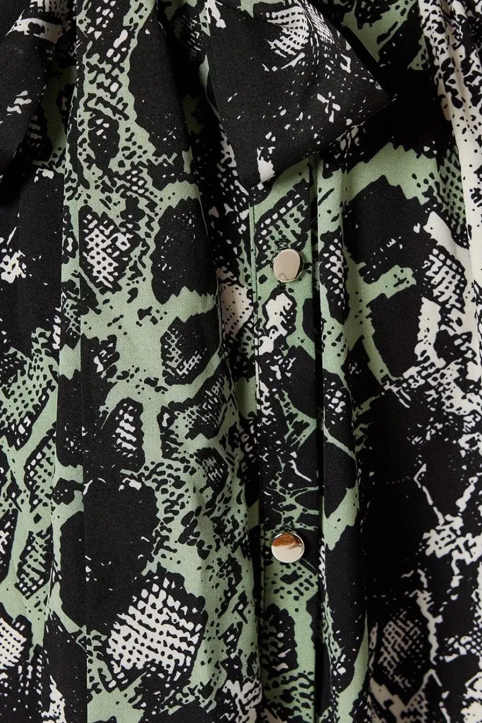 Green Snake Shirt Dress