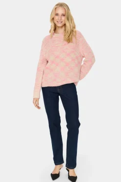 GustaSZ Crew Neck Melange Knit Pullover-