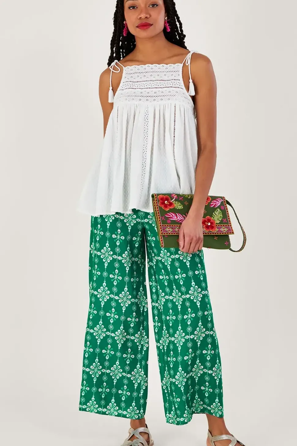 Halter High Neck Detail Cami