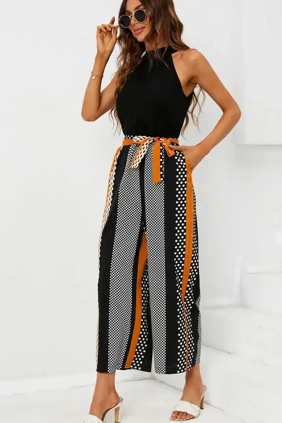 Halter Neck 2 In 1 Jumpsuit