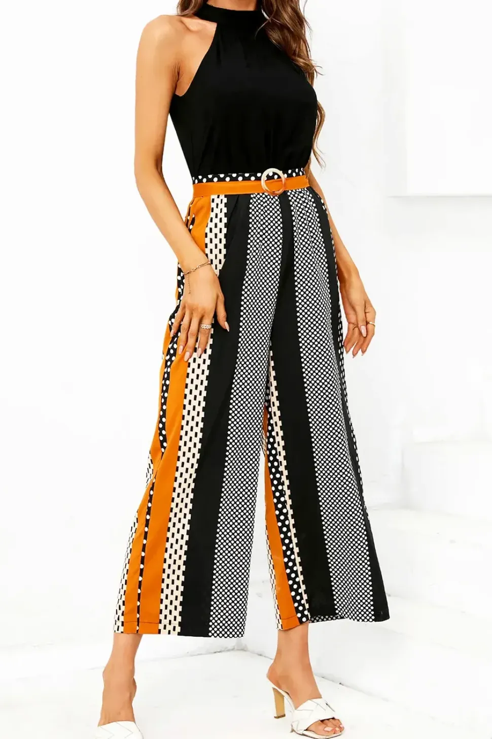 Halter Neck 2 In 1 Jumpsuit