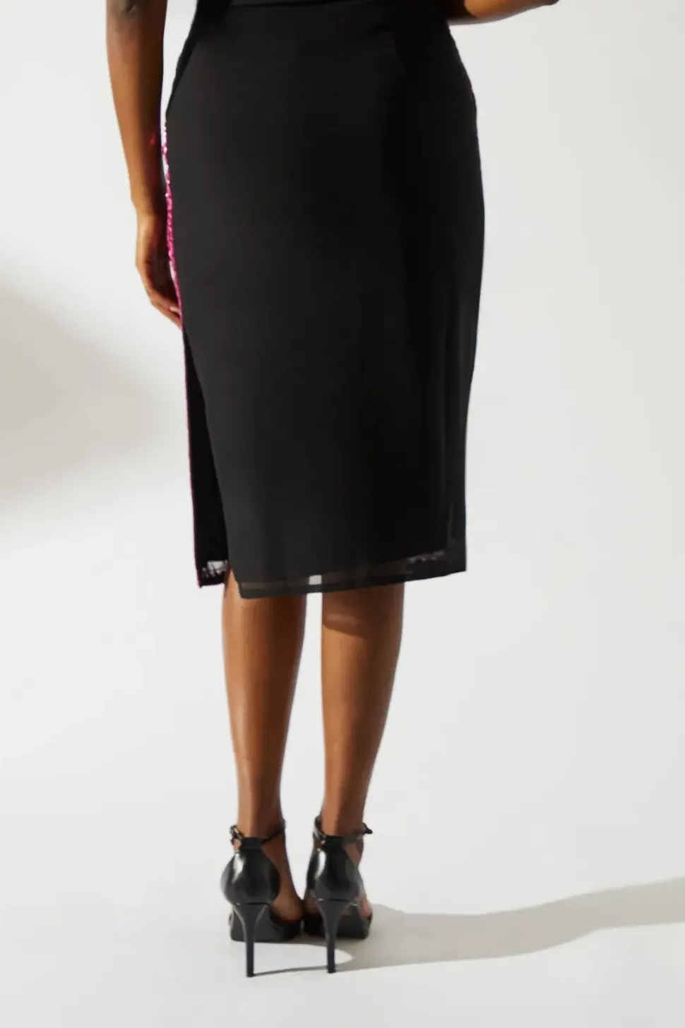 Hand Stitched Jewel Pencil Skirt