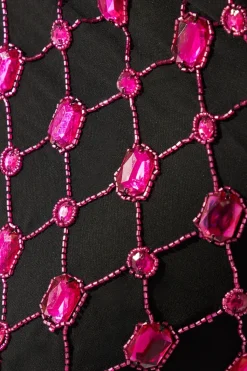 Hand Stitched Jewel Pencil Skirt