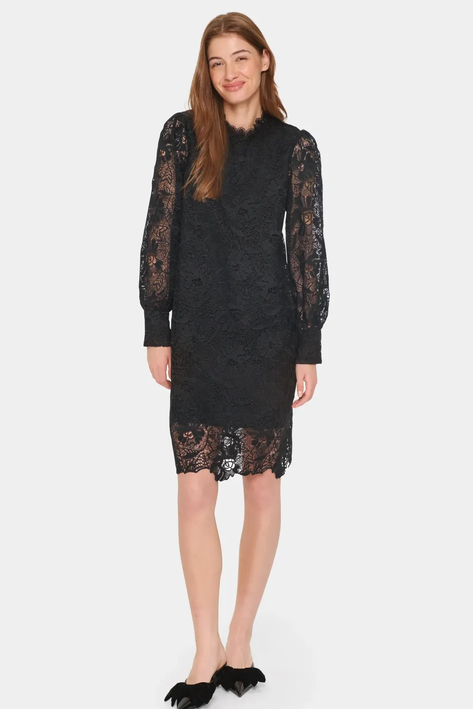 HarlowSZ Lace Dress Long Sleeves-