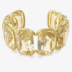 Harmonia Gold Tone Plated Yellow Crystal Bangle 5616521