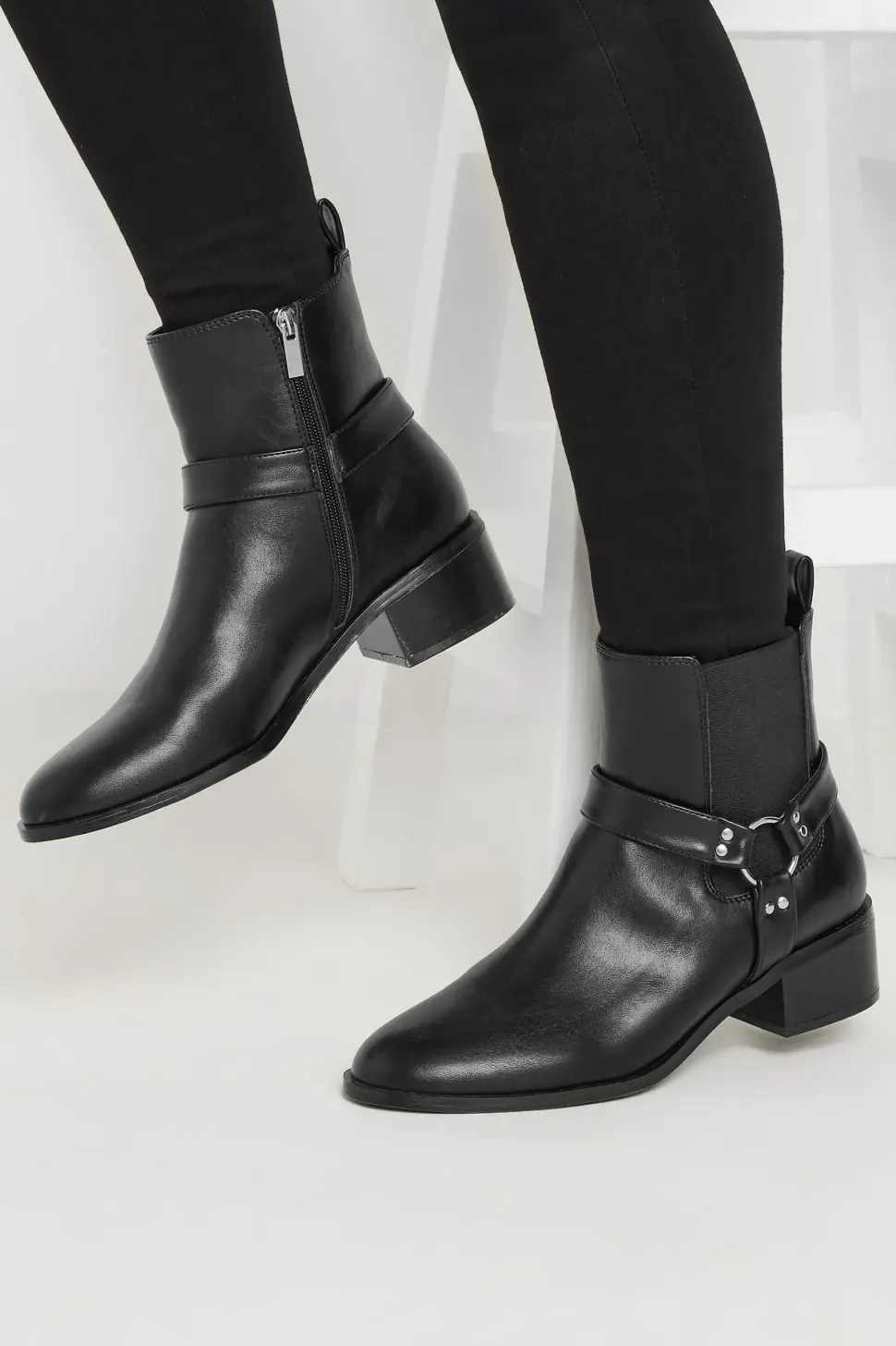 Harness Biker Boots