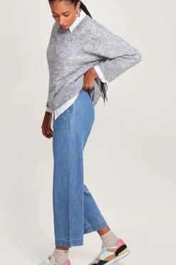 Harper Crop Wide Leg Pull-On Jeans Regular Length