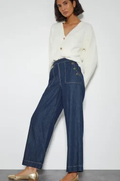 Harper Short Wide Leg Crop Jeans