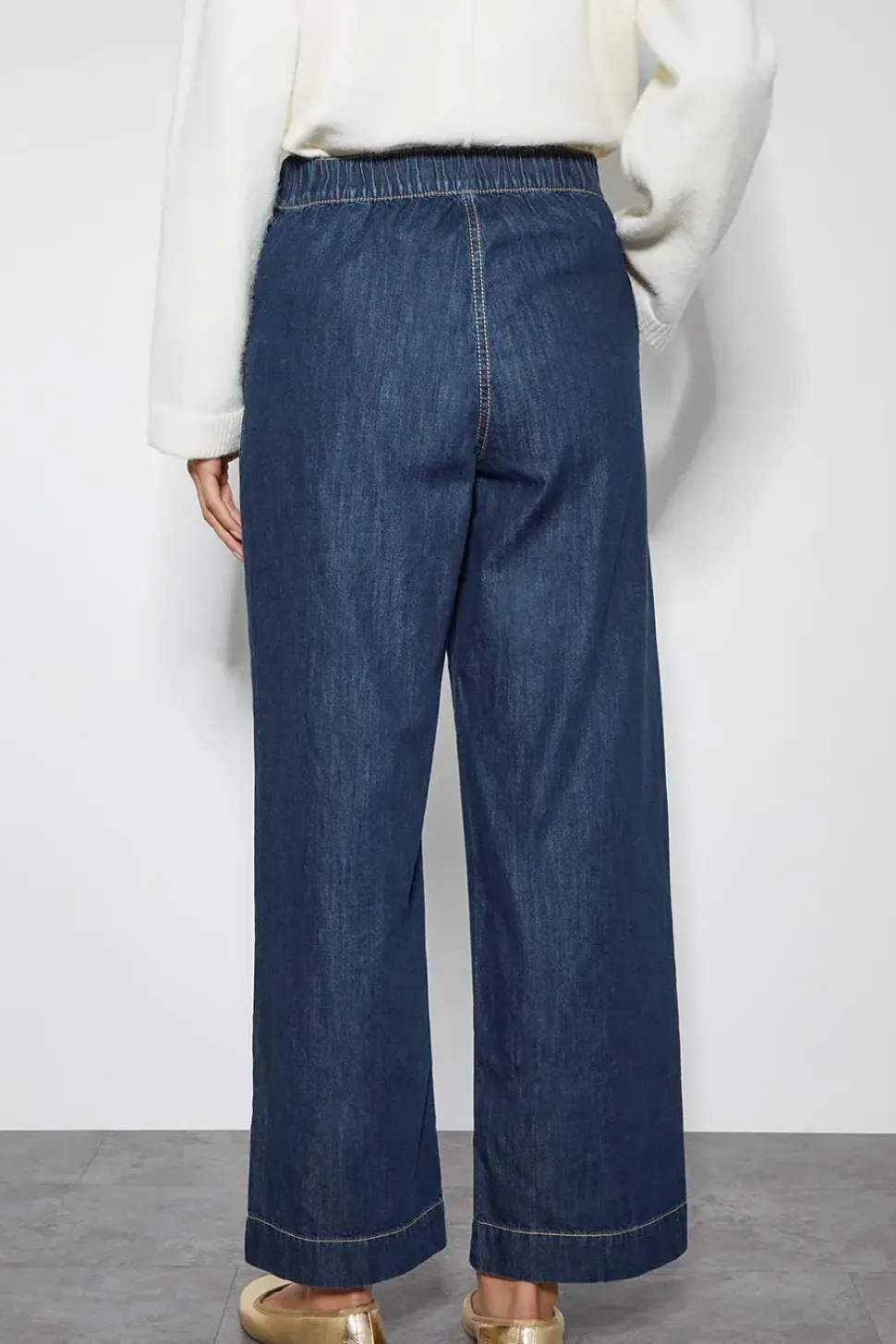 Harper Short Wide Leg Crop Jeans