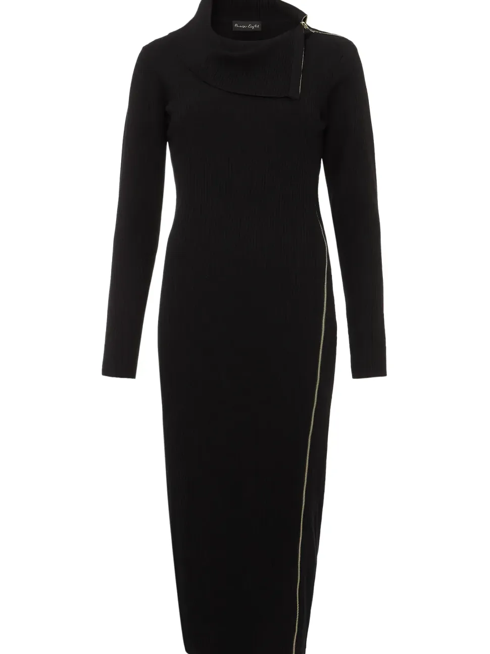 Hartley Zip Ribbed Column Dress-