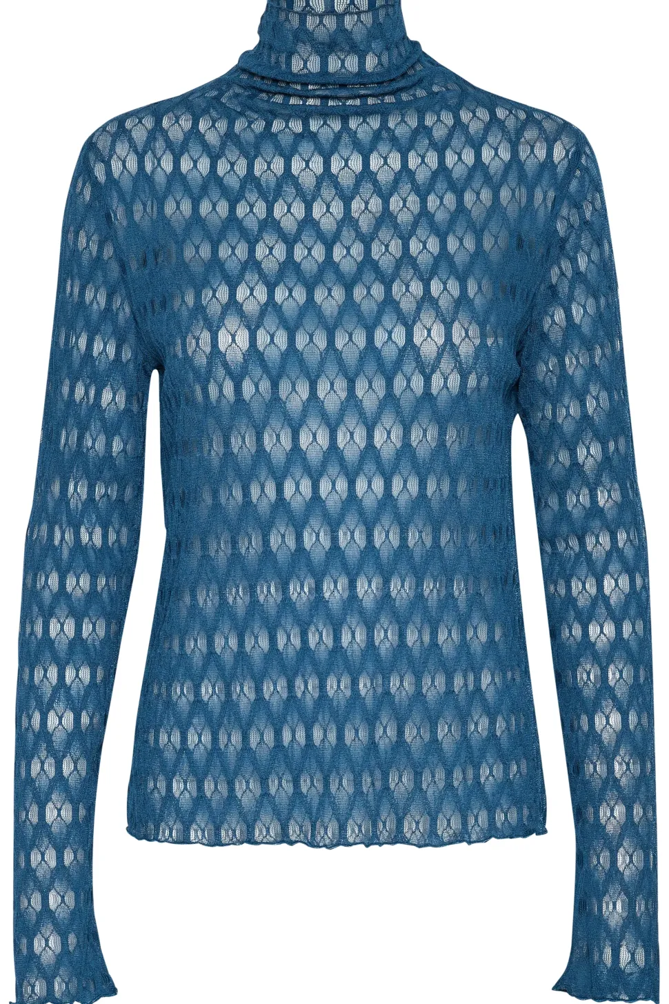 HattieSZ Lace Blouse Slim Fit High Neck-