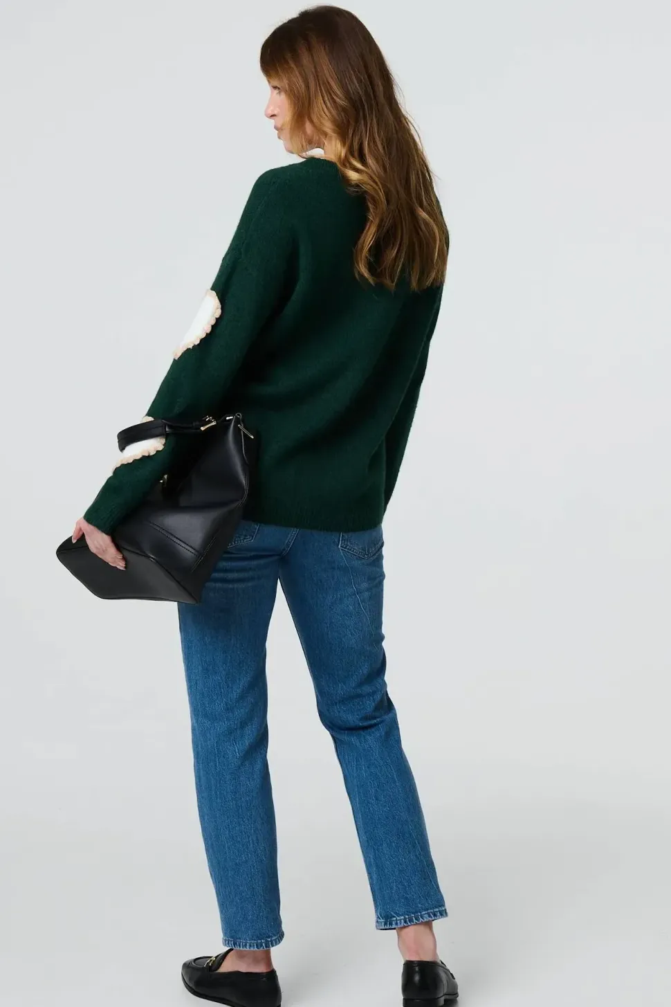 Heart Embellished Slim Jumper