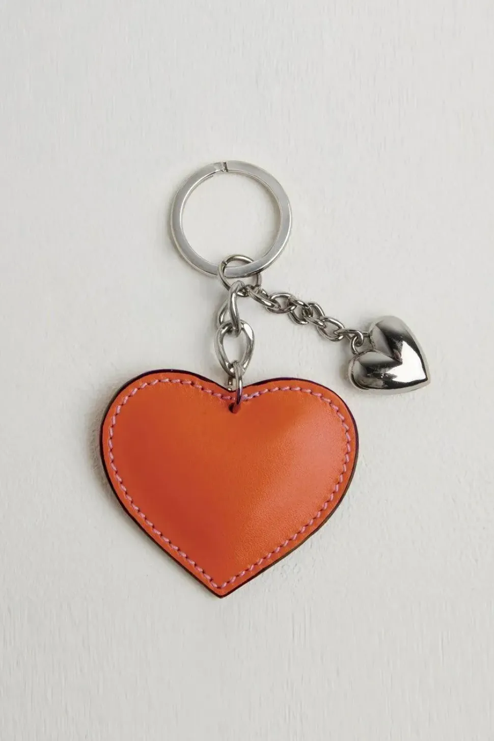 Heart Leather Keyring