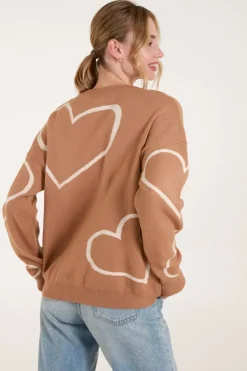 Heart Print 'Amour' Jumper