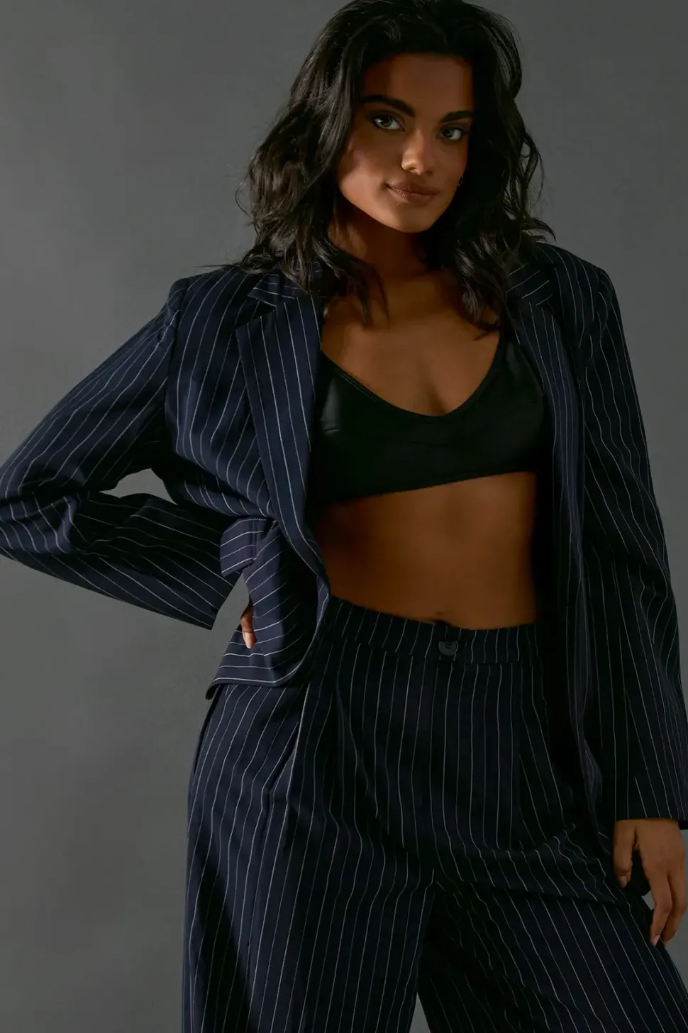 Heavy Satin Strappy Seaming Bralette