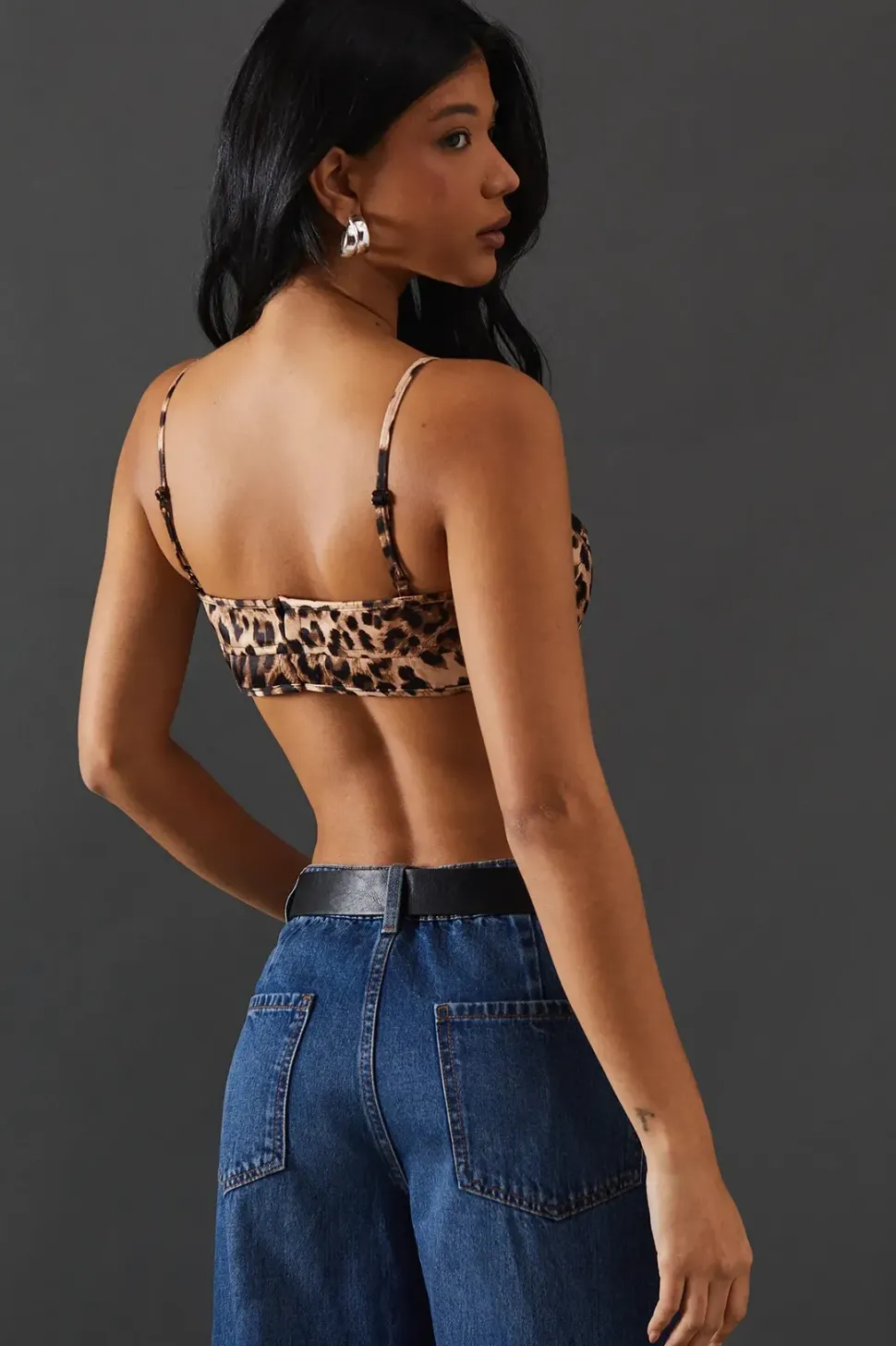 Heavy Satin Strappy Seaming Bralette