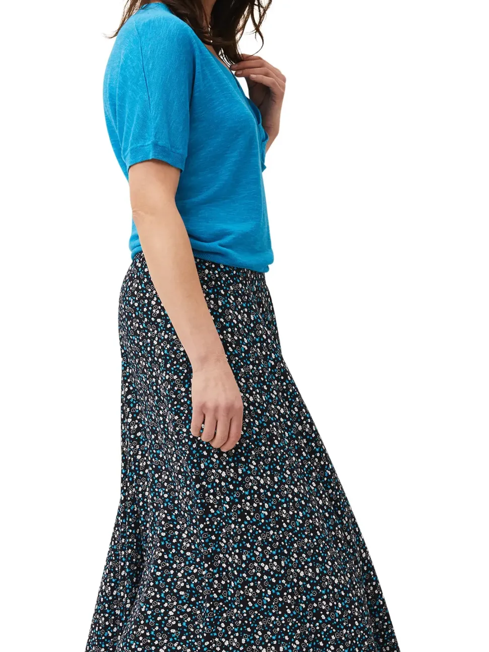 Hermonia Floral Maxi Skirt-Printed
