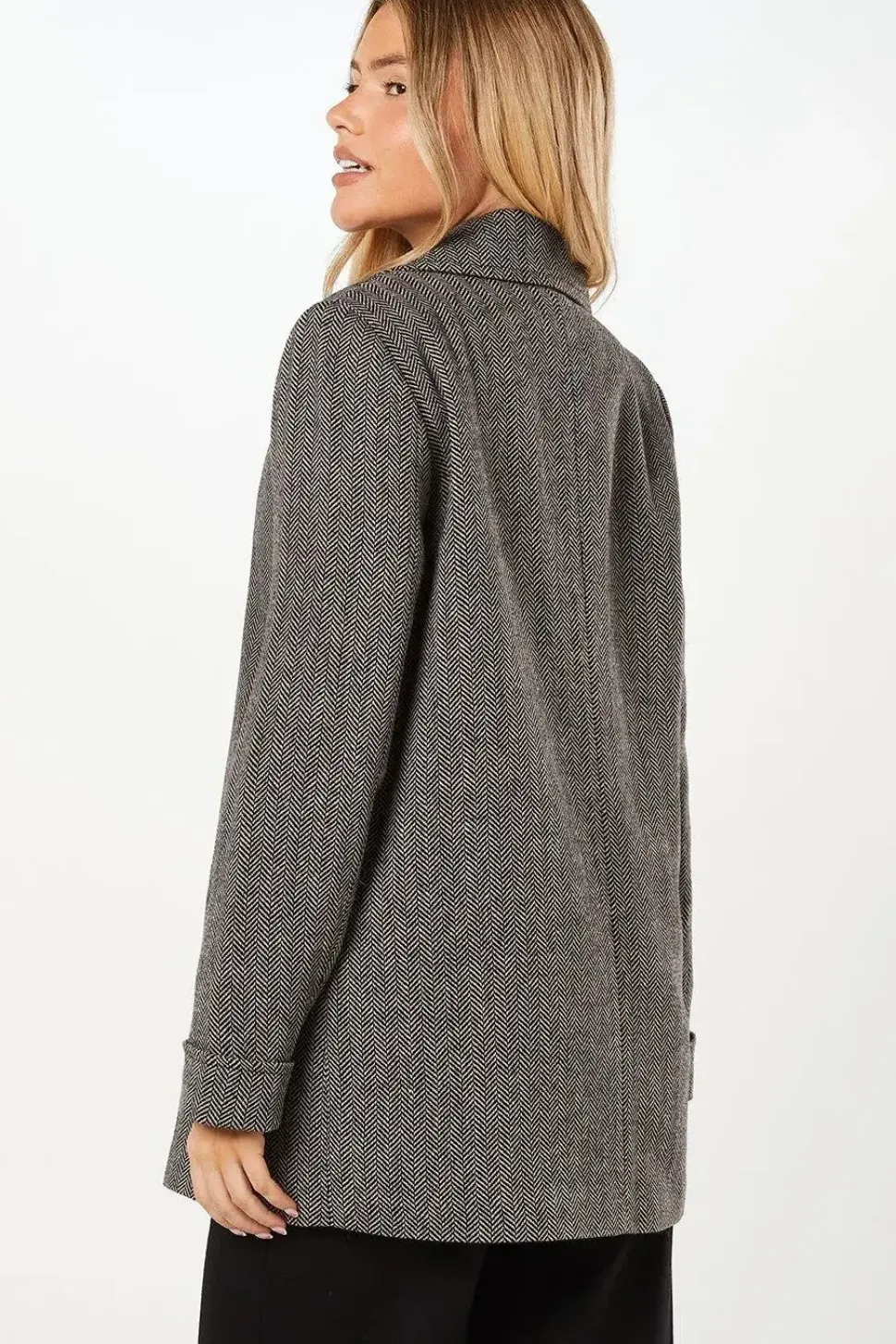 Herringbone Peacoat