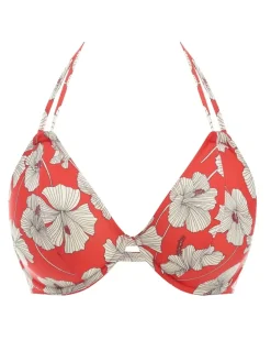 Hibiscus Beach Halter Bikini Top