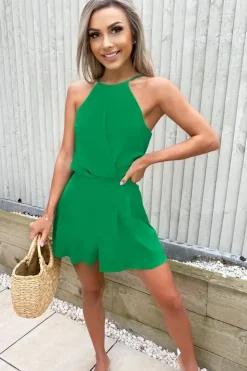 High Neck Playsuit