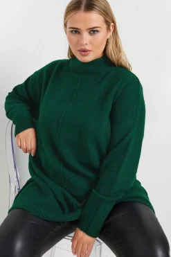 High Neck Seam Detail Jumper