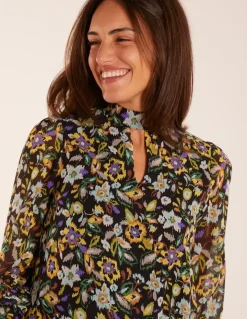 High Neck Swing Dress