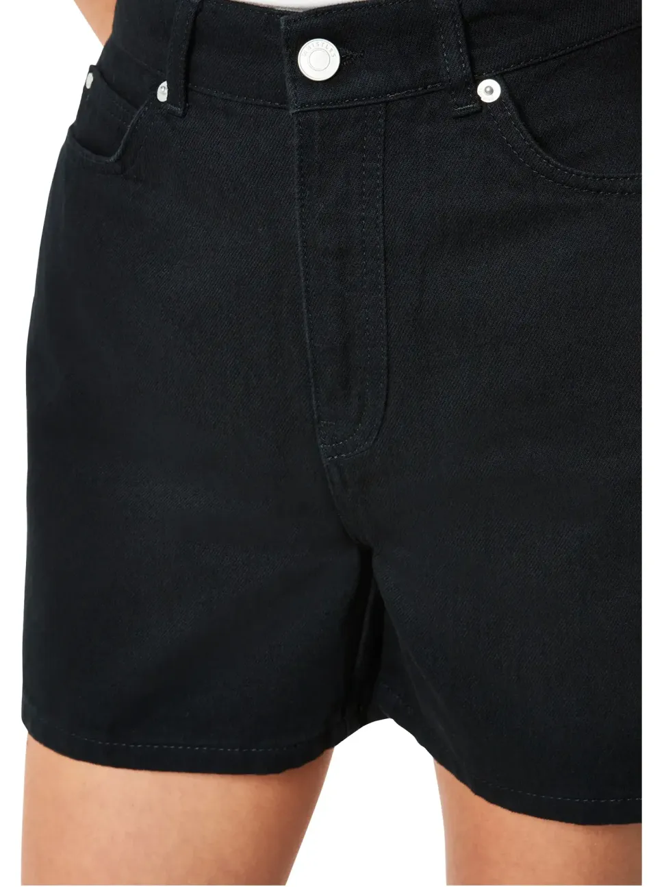 High Waist Denim Short-