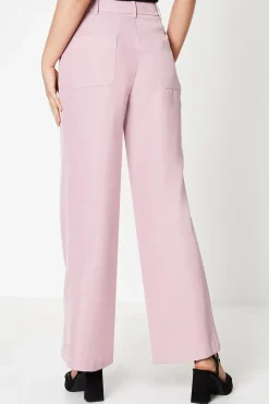 High Waisted Patch Back Pocket Trouser