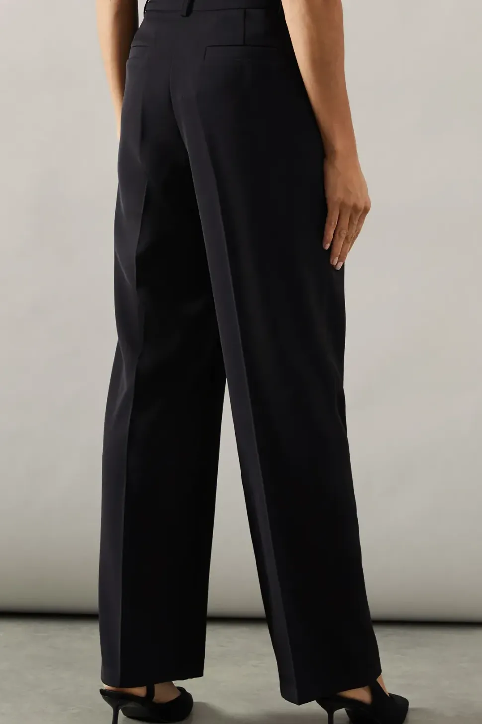 High Waist Straight Leg Trouser