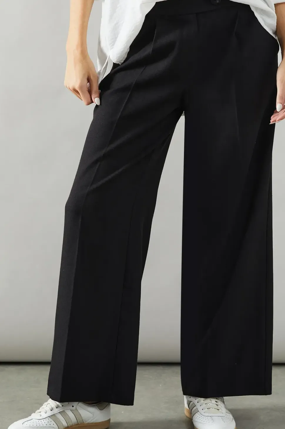 High Waist Wide Leg Trouser
