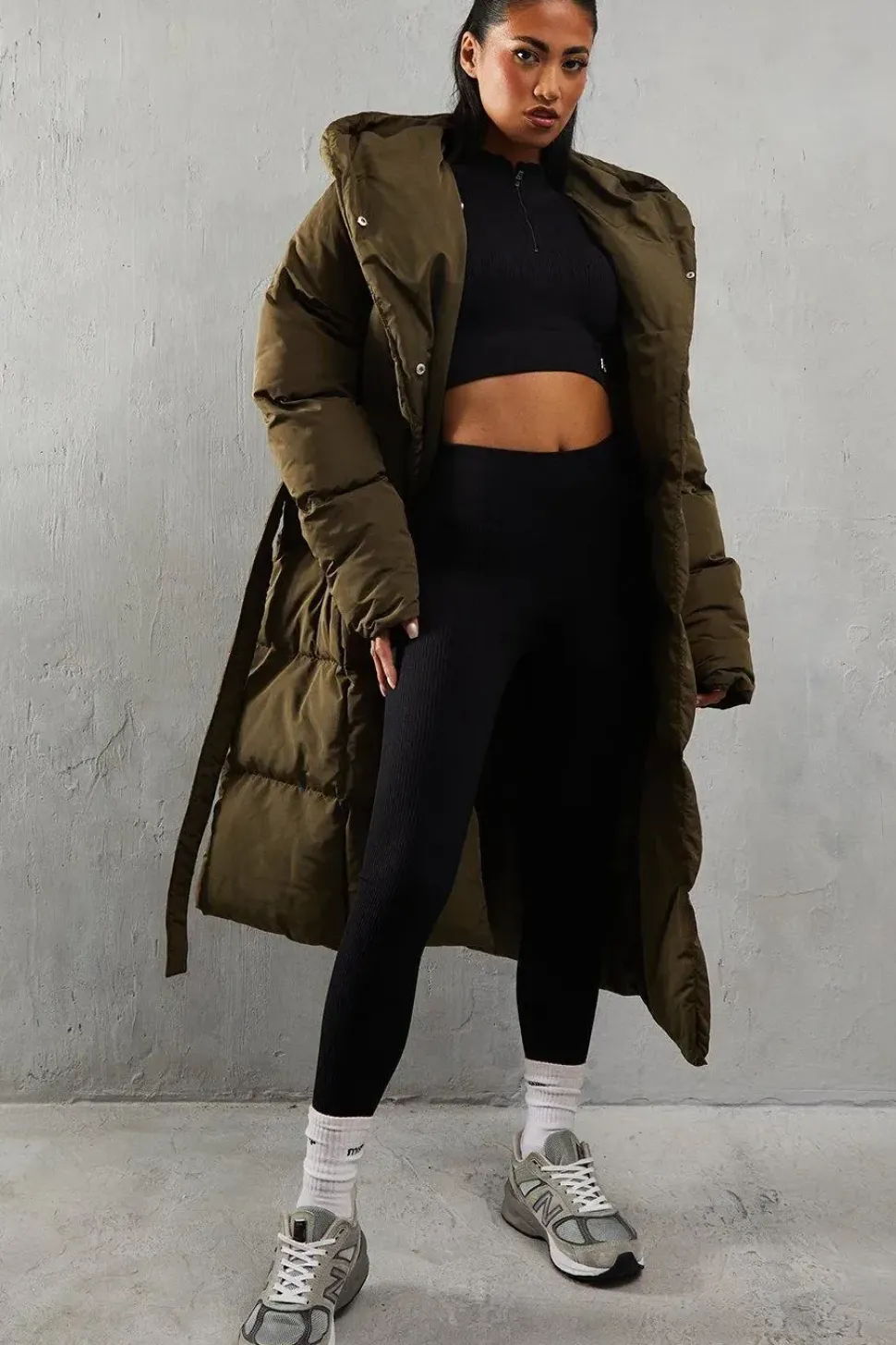 Hooded Longline Padded Coat