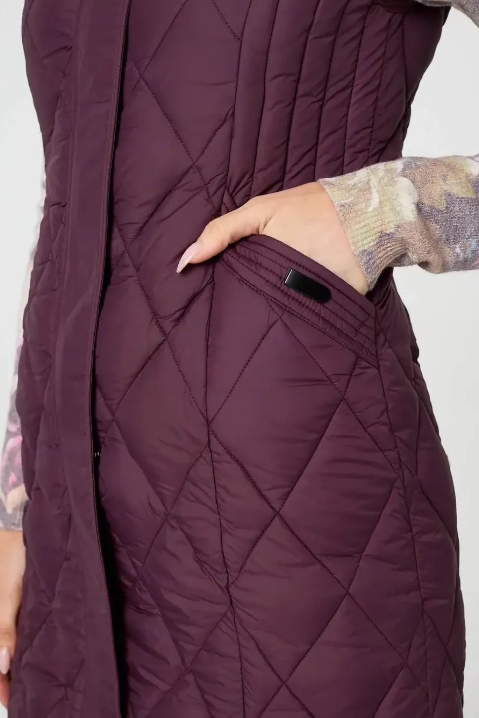 Hooded Sleeveless Longline Puffer Gilet