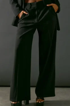 Hotfix Side Panel Wide Leg Tailored Trouser