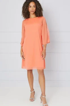 Hotfix V Neck Overlay Dress
