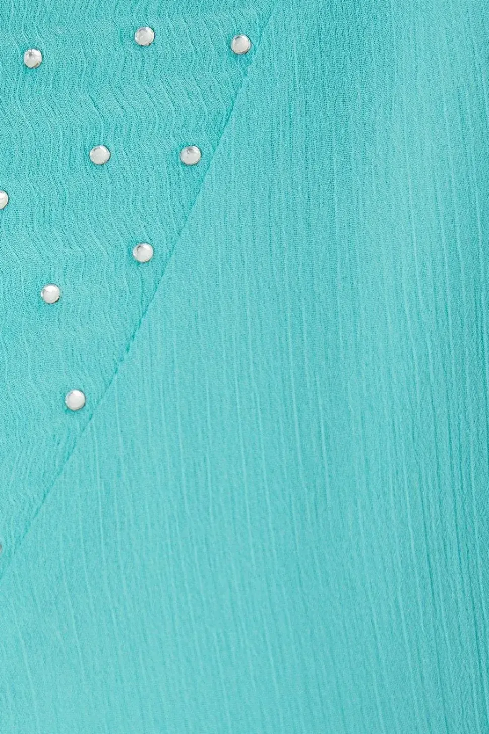 Hotfix V Neck Overlay Dress