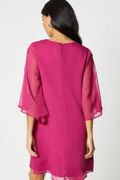 Hotfix V Neck Shift Dress