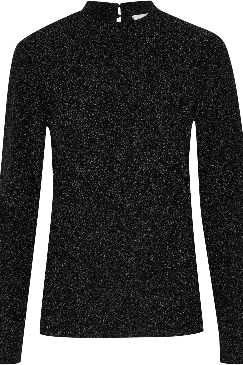 HumaSZ Glitter Slim Fit High Neck Blouse-