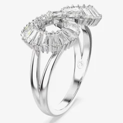 Hyperbola Rhodium Plated Infinity Cocktail Ring 5679698 55