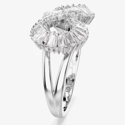 Hyperbola Rhodium Plated Infinity Cocktail Ring 5679698 55