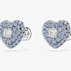 Hyperbola Rhodium Plated White Heart Bangle 5684385