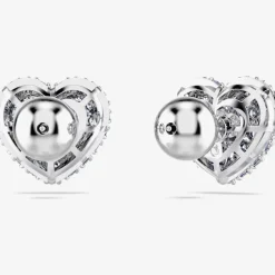 Hyperbola Rhodium Plated White Heart Bangle 5684385