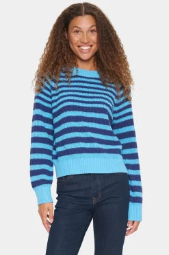 IbenmeiSZ Striped Regular Fit Pullover-Striped