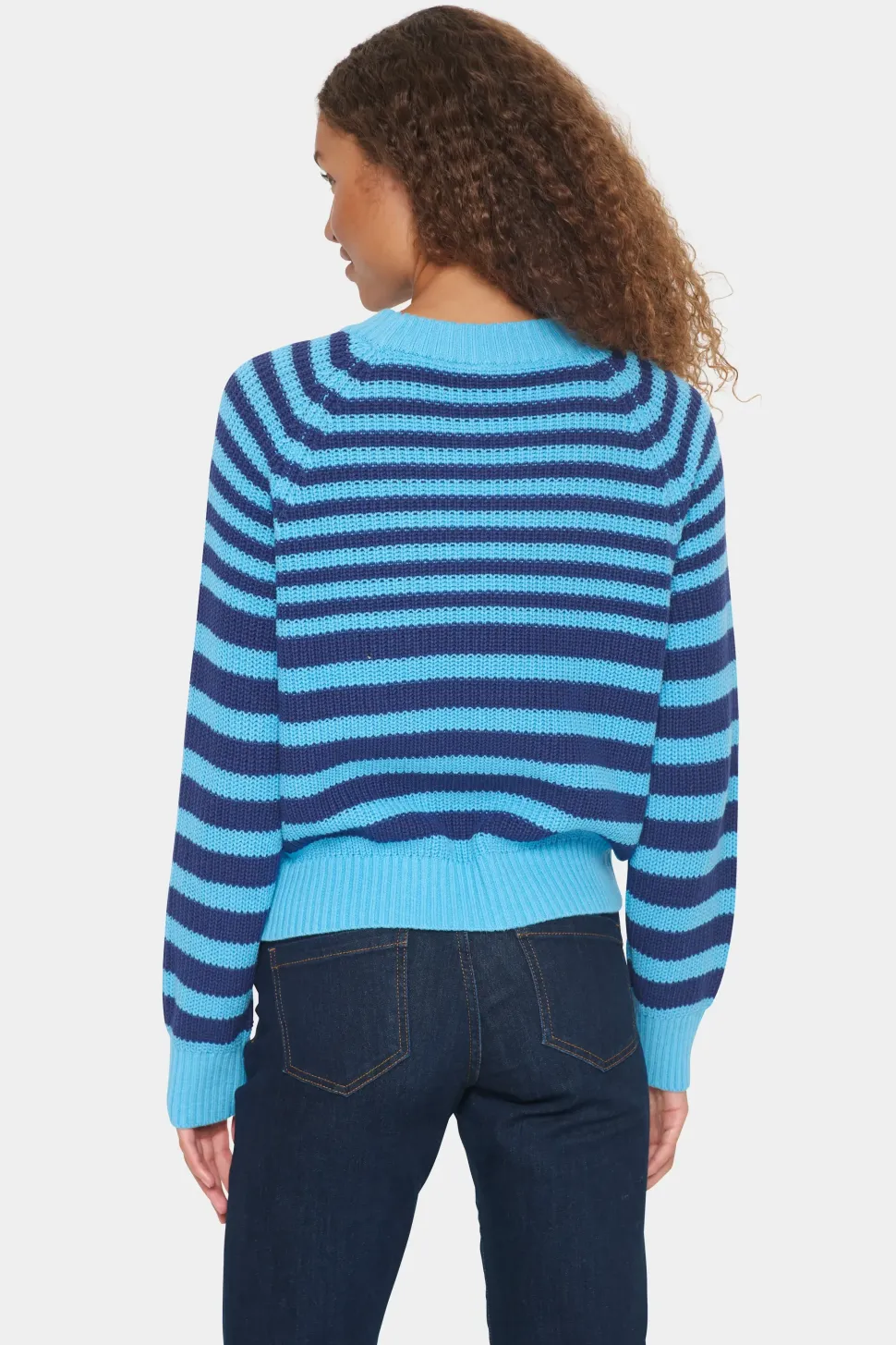 IbenmeiSZ Striped Regular Fit Pullover-Striped